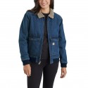 105446 - WOMEN'S RUGGED FLEX® RELAXED FIT DENIM SHERPA-LINED JACKET